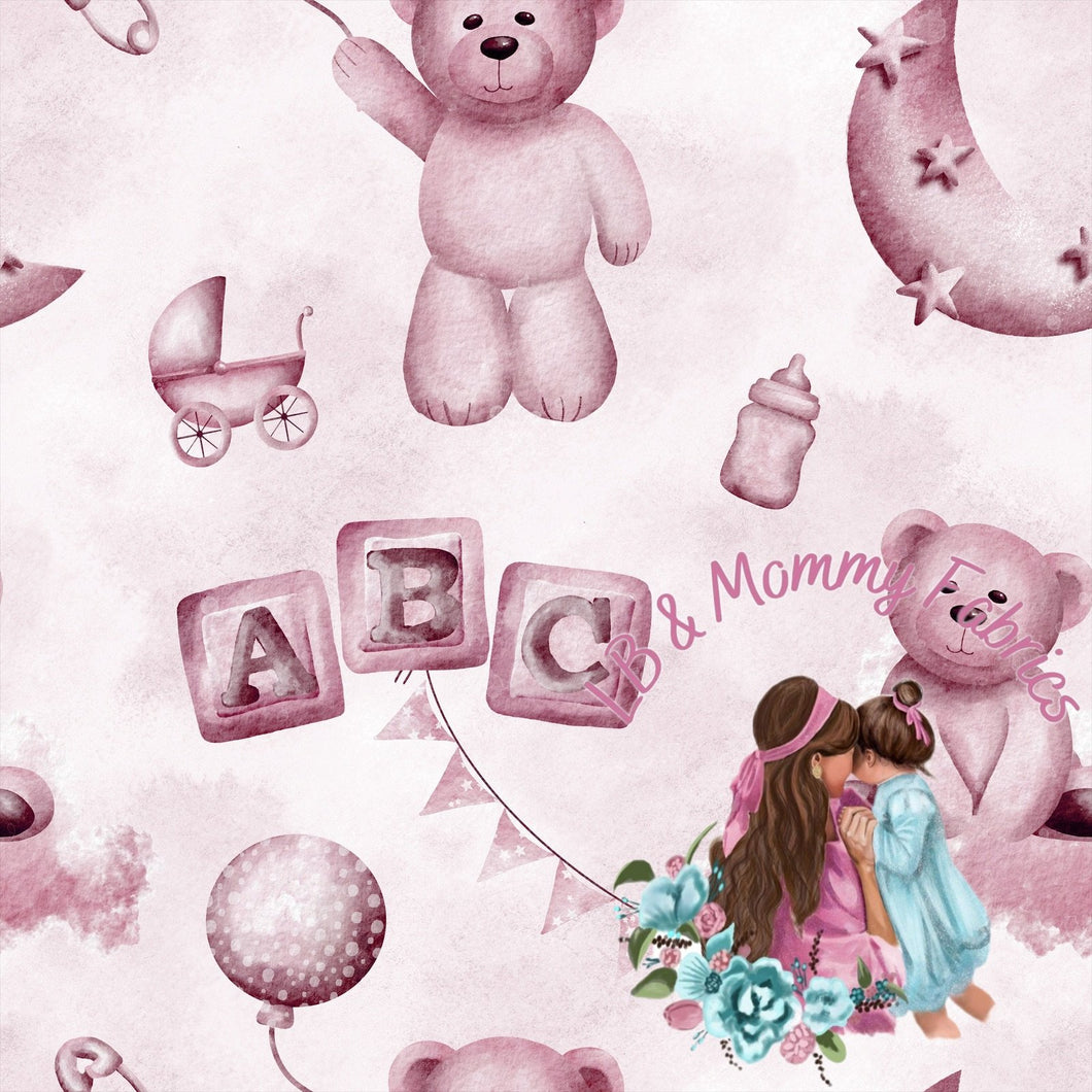 BLANKET-Baby Bear pink (RG)