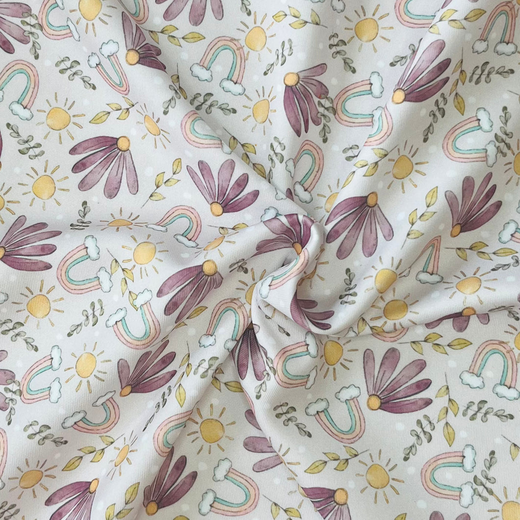 Muted purple floral SCUBA